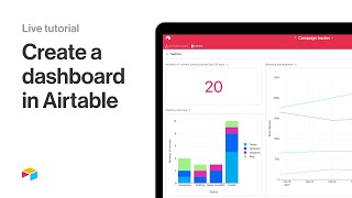 How to create a custom dashboard in Airtable  Live tutorial [upl. by Aryamoy586]