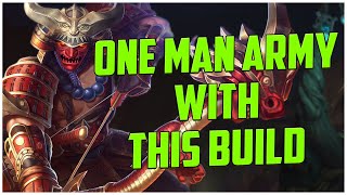 ONE MAN ARMY WITH THIS BUILD HACHIMAN RANKED SMITE S10 [upl. by Akiemaj]