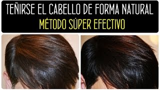 Cómo teñirse el cabello de forma natural MÉTODO 100 EFECTIVO  Aporta brillo y no DAÑA tu cabello [upl. by Mailand]