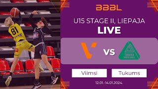 KK ViimsiKesklinna KKGAG vs Tukums  BBBL boys U15 [upl. by Essilem667]