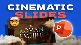 Cinematic presentations in POWERPOINT 🤯 Stepbystep [upl. by Emirej]