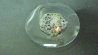 Magnesium silicide and hydrochloric acid at 120fps no sound [upl. by Merce]