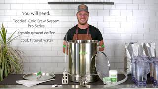 Brewing in your Toddy® Cold Brew System Pro Series [upl. by Tonneson313]