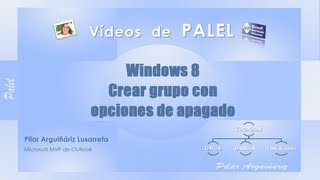 4 Windows 8 Grupo de opciones de APAGADO [upl. by Nalyad]