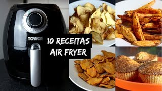 10 RECEITAS NA AIRFRYER  FRITADEIRA SEM ÓLEO [upl. by Yeneffit186]