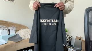 Fear of God Essentials sizing and review [upl. by Eisyak]