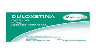 Duloxetina ¿Para qué sirve duloxetina antidepresivos depresión fibromialgia ansiedad [upl. by Yevi339]