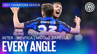 BARELLA GOAL vs BENFICA  EVERY ANGLE  CHAMPIONS LEAGUE ⚫🔵 [upl. by Enimasaj524]