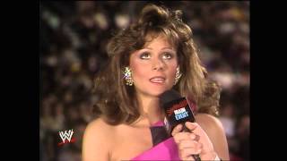 Miss Elizabeth decides whose corner she will be in at WrestleMania V Saturday Nights Main Event M [upl. by Naujit]