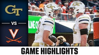 Georgia Tech vs Virginia Game Highlights  2023 ACC Football [upl. by Leticia]