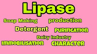 Lipase enzyme production and its applications [upl. by Lananna392]