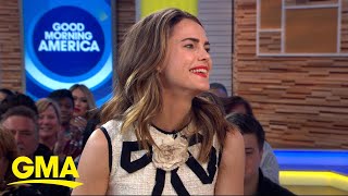 Keri Russell says upcoming Star Wars role makes her cool to her kids  GMA [upl. by Atnohsal70]