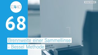 Brennweite einer Sammellinse  Bessel Methode  Experiment [upl. by Ytram141]