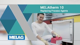 Replacing process agents F410  F411  F412  MELAG MELAtherm 10 Tutorial [upl. by Namialus]