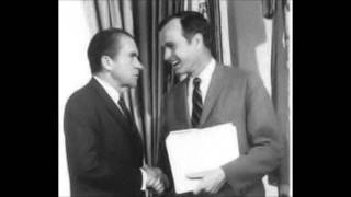 NIXON TAPES George Bush on Watergate Speech [upl. by Asilehs]