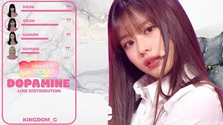 UNIVERSE TICKET DOPAMINE《 Line Distribution 》 [upl. by Eneluj]