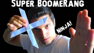 How to Make the Super Origami Boomerang  Robs World [upl. by Fan]