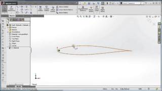 Importing airfoil coordinates to Solidworks [upl. by Loredana]