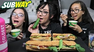 SUBWAY MUKBANG  EATING SHOW [upl. by Barrett]