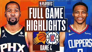 4 SUNS at 5 CLIPPERS  FULL GAME 4 HIGHLIGHTS  April 22 2023 [upl. by Glynis]