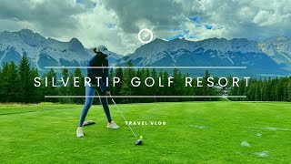 Golfing at Silvertip Golf Resort in Canmore Alberta [upl. by Yrrol31]