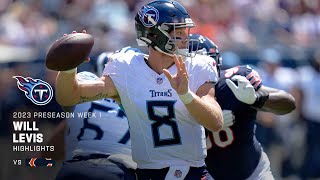 Every Will Levis Pass Attempt vs Chicago Bears  2023 Preseason Week 1 [upl. by Susann]