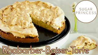 Einfacher schneller RhabarberBaiserKuchen 😍 Der beste Klassiker 😍  Rezept von Sugarprincess [upl. by Luce]