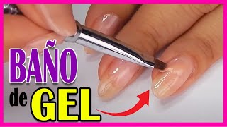 PROTEGE tus Uñas Naturales con un BAÑO de GEL en CASA Kapping Gel 🤩 super FÁCIL y paso a paso [upl. by Dielle]