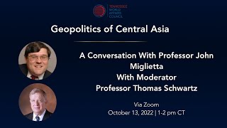 Geopolitics of Central Asia  Prof John Miglietta [upl. by Enom]