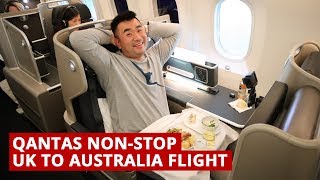 QANTAS B787 NONSTOP UK to AUSTRALIA Flight [upl. by Naivat]