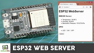 ESP32 Web Server Tutorial with a BME280 Sensor [upl. by Lorne184]