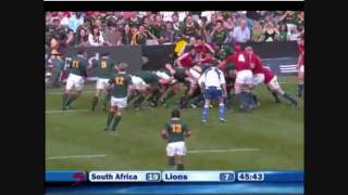 British Lions vs South Africa 2009 1st Test Match Highlights [upl. by Rebmac]