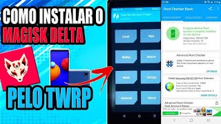 COMO INSTALAR O MAGISK DELTA PELO TWRP  A01 CORE  💙😍  E DIVERSOS MODELOS [upl. by Zetrauq296]