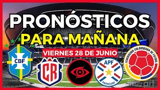 ✅😯 PRONÓSTICOS DEPORTIVOS PARA MAÑANA  COPA AMÉRICA 2024 [upl. by Marrin728]