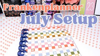 How I’ll Be Using My 2024 Lined Vertical Layout Planner  July Frankenplanner Setup [upl. by Nolyad]