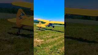 bushplanes taking off from hayfield bushplane stol bushpilot backcountryflying [upl. by Hannavas]