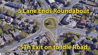 5 Lane Ends Roundabout 5Th Exit onto Idle Road [upl. by Tomkins]