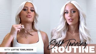 Lottie Tomlinson Tanning Routine with TANOLOGIST  LOOKFANTASTICCOM [upl. by Nahtnanhoj39]