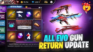 All Evo Gun Return Event Free Fire  New Event Free Fire Bangladesh Server  Free Fire New Event [upl. by Cristiona]