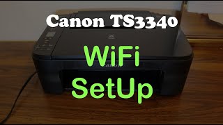 Canon TS3340 WiFi SetUp review [upl. by Karr164]