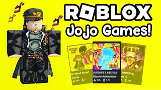 Top 5 BEST Roblox Jojo Games 2024 [upl. by Nauwtna380]