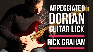 Free Guitar Lick  Arpeggiated Run C Dorian With Rick Graham Licklibrary [upl. by Addison]