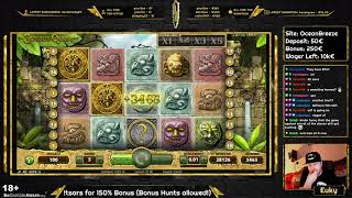 HOW TO WIN A HOODIE Gonzos Quest  Big Win Session  Euky  Slots Casino Gambling [upl. by Dowell]