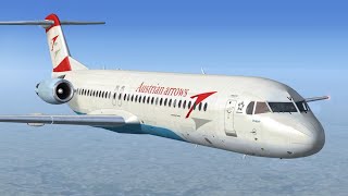 Microsoft Flight Simulator X  Vienna  Berlin  Digital Aviation Fokker 100 [upl. by Alohcin835]