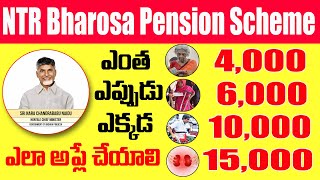 NTR Bharosa Pension Scheme Full Details 2024  NTR Bharosa Pension Scheme 2024 [upl. by Enowtna]