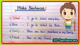 Make sentences in English 💯 Make sentencesEnglish mein sentences kaise banaye [upl. by Laved]