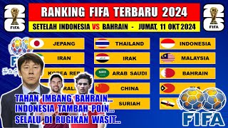 RANKING FIFA TERBARU 2024 SETELAH PERTANDINGAN BAHRAIN vs INDONESIA [upl. by Chiang]