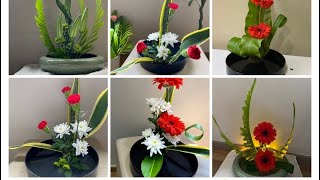 How to make ikebana flower arrangement5 [upl. by Kaile644]