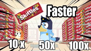 Skittles Meme Bluey FasterMeme Mentom [upl. by Aruasi]