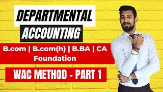 Departmental Accounting  All basics covered  Part 1  BCOMBBACA [upl. by Ecyob]